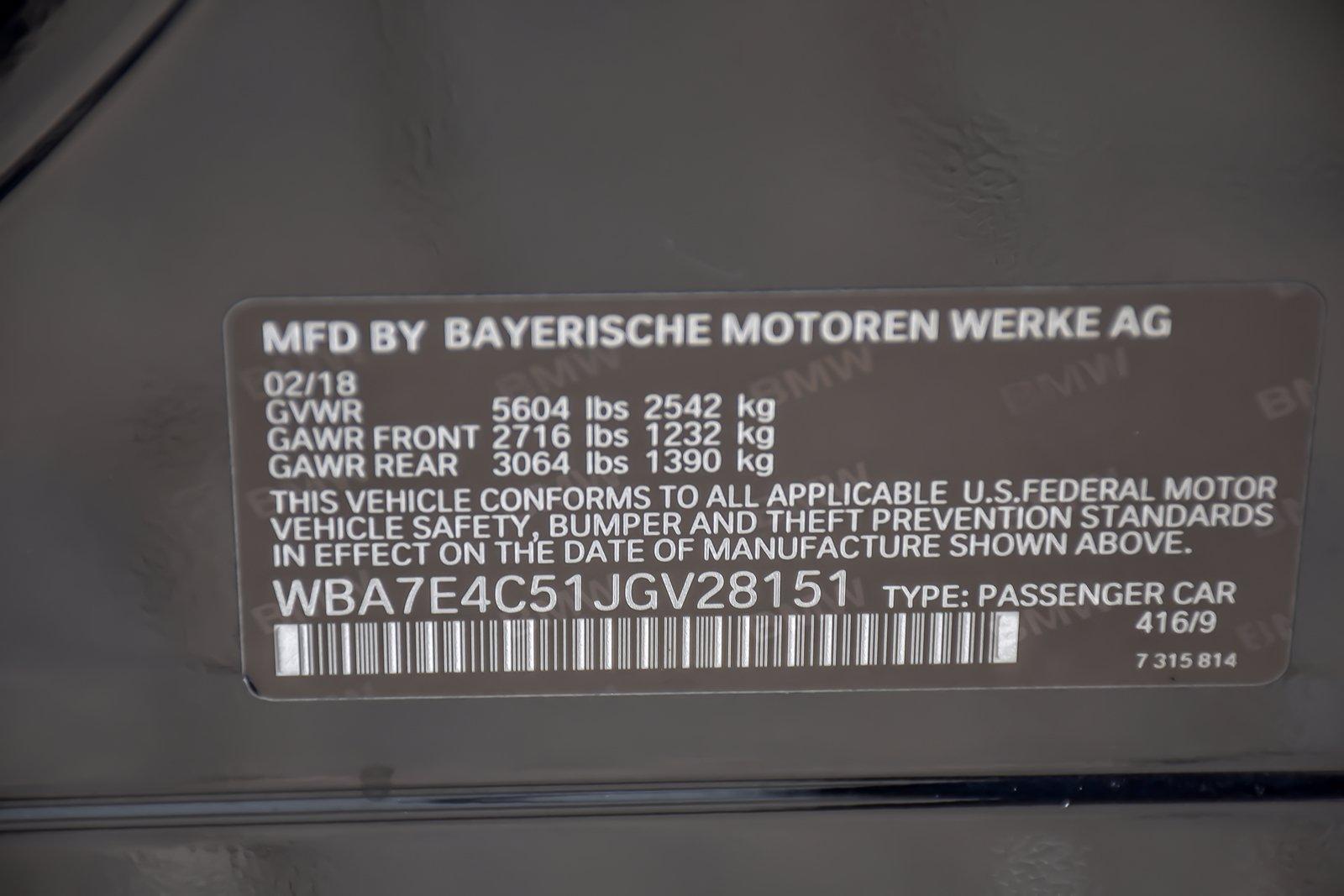 Used 2018 BMW 7 Series 740i xDrive M-Sport Executive | Downers Grove, IL