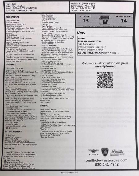 Used 2017 Mercedes-Benz G-Class G 550 | Downers Grove, IL