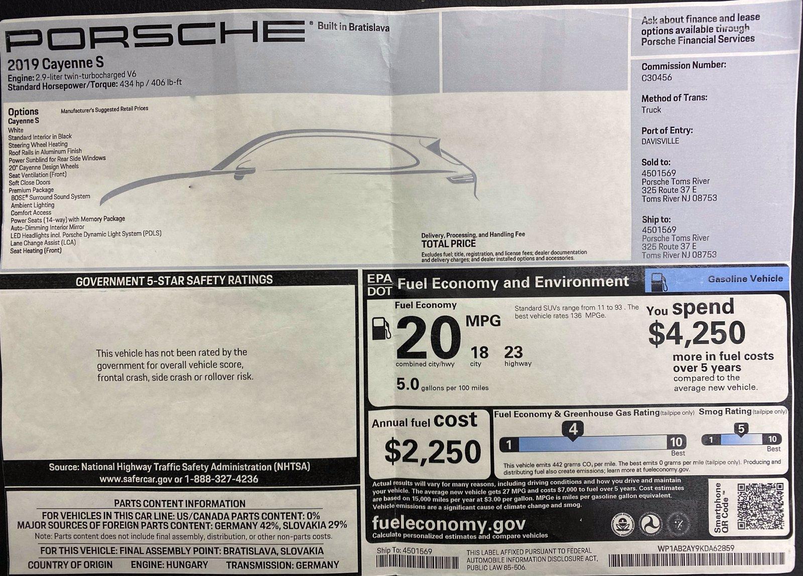 Used 2019 Porsche Cayenne S Premium | Downers Grove, IL