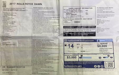 Used 2017 Rolls-Royce Dawn  | Downers Grove, IL
