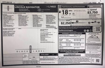 Used 2020 Lincoln Navigator Black Label, Rear Ent, | Downers Grove, IL