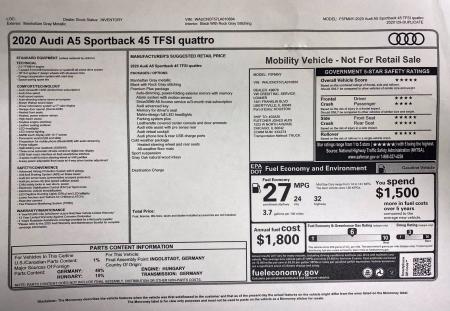 Used 2020 Audi A5 Sportback Premium Plus With Navigation | Downers Grove, IL