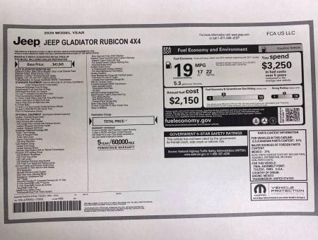 Used 2020 Jeep Gladiator Rubicon With Navigation | Downers Grove, IL
