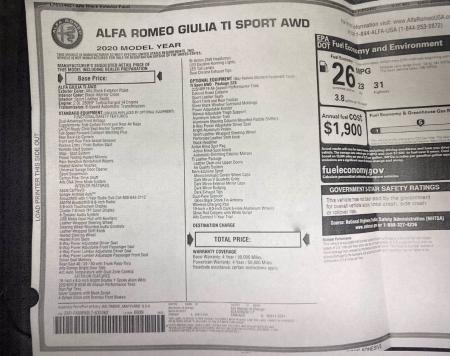 Used 2020 Alfa Romeo Giulia Ti Sport Nero Edizione | Downers Grove, IL